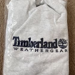  New - Timberland Weathergear - 90’s Vintage: Heather Grey Graphic Sweatshirt, Men's