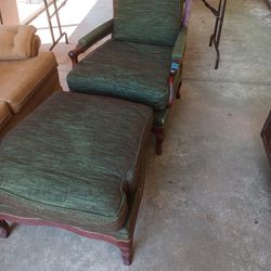 Estate Sale Chair And Ottoman