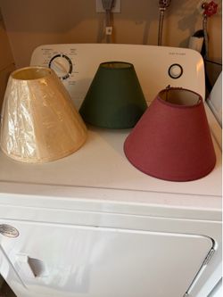 Three small lampshades