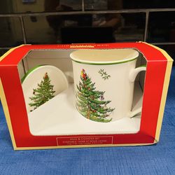 Beautiful Spode Classic mug and coaster set. New in box