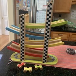 Wooden Race Track Toy