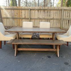 New Farm House Table And Chairs 