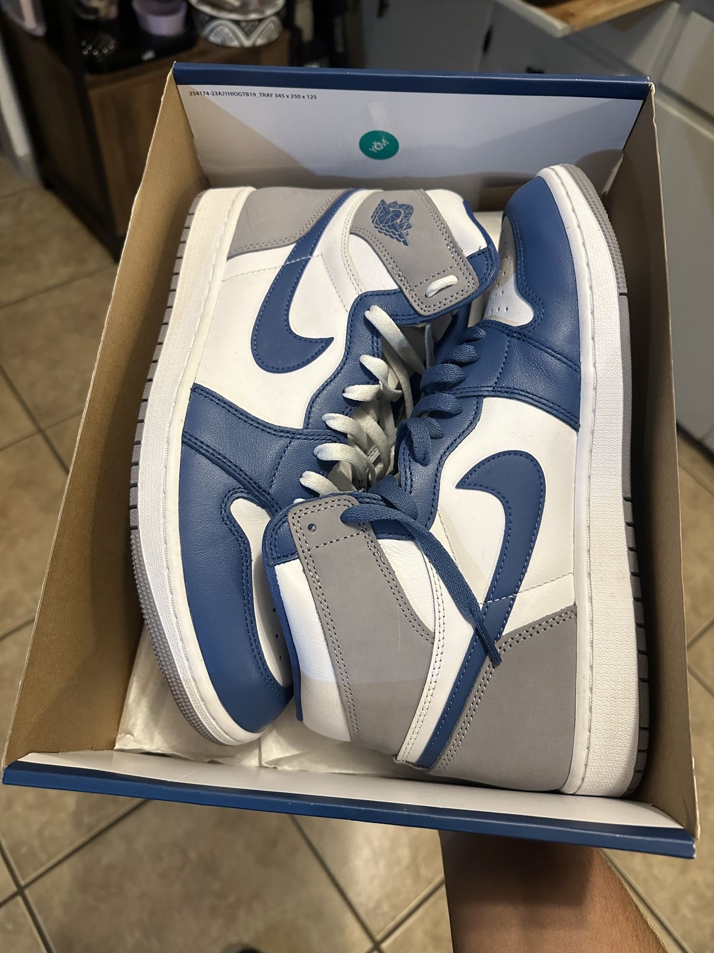 Jordan 1 High Of True Blue Size 12