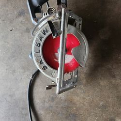 Skillsaw, Works Good, Power Cable Has A Tear Still Works Fine. Lost The Tool To Change Disk.