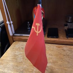 Small Soviet Desk Flag