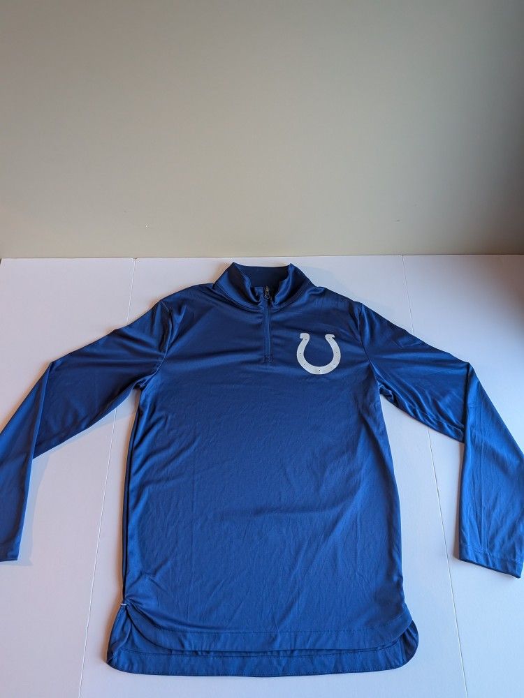 Indianapolis Colts Fanatics Men’s Medium 1/4 Zip Pullover Royal Blue NFL Long Sl
