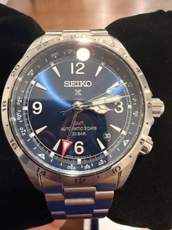 Seiko Alpinist GMT SPB377 Blue + Uncle Bracelet – Full Kit