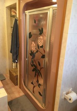 Shower Door 48”Stained Glass