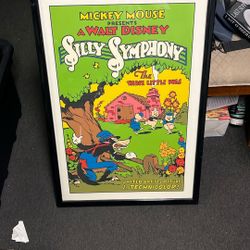 Mickey Mouse, Walt Disney, Silly Symphony, The Three Little Pigs Serigraph 
