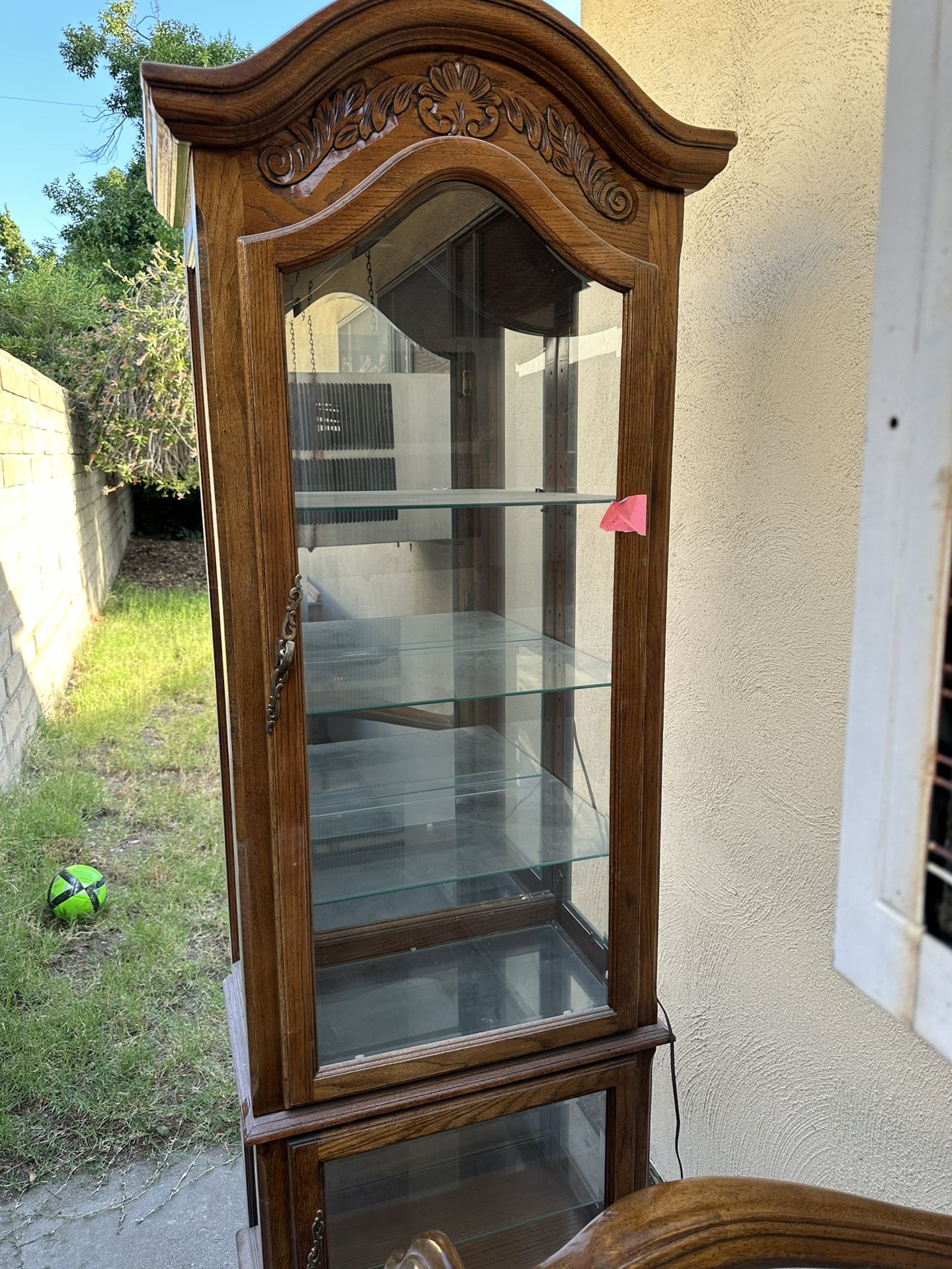 Wood Display Cabinet