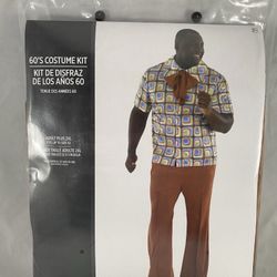 60’sCostume Men’s Halloween XXL Brand New 60s