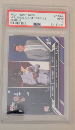 2024 Topps Now  Williams/Daniels/Maye  #/25 Purple