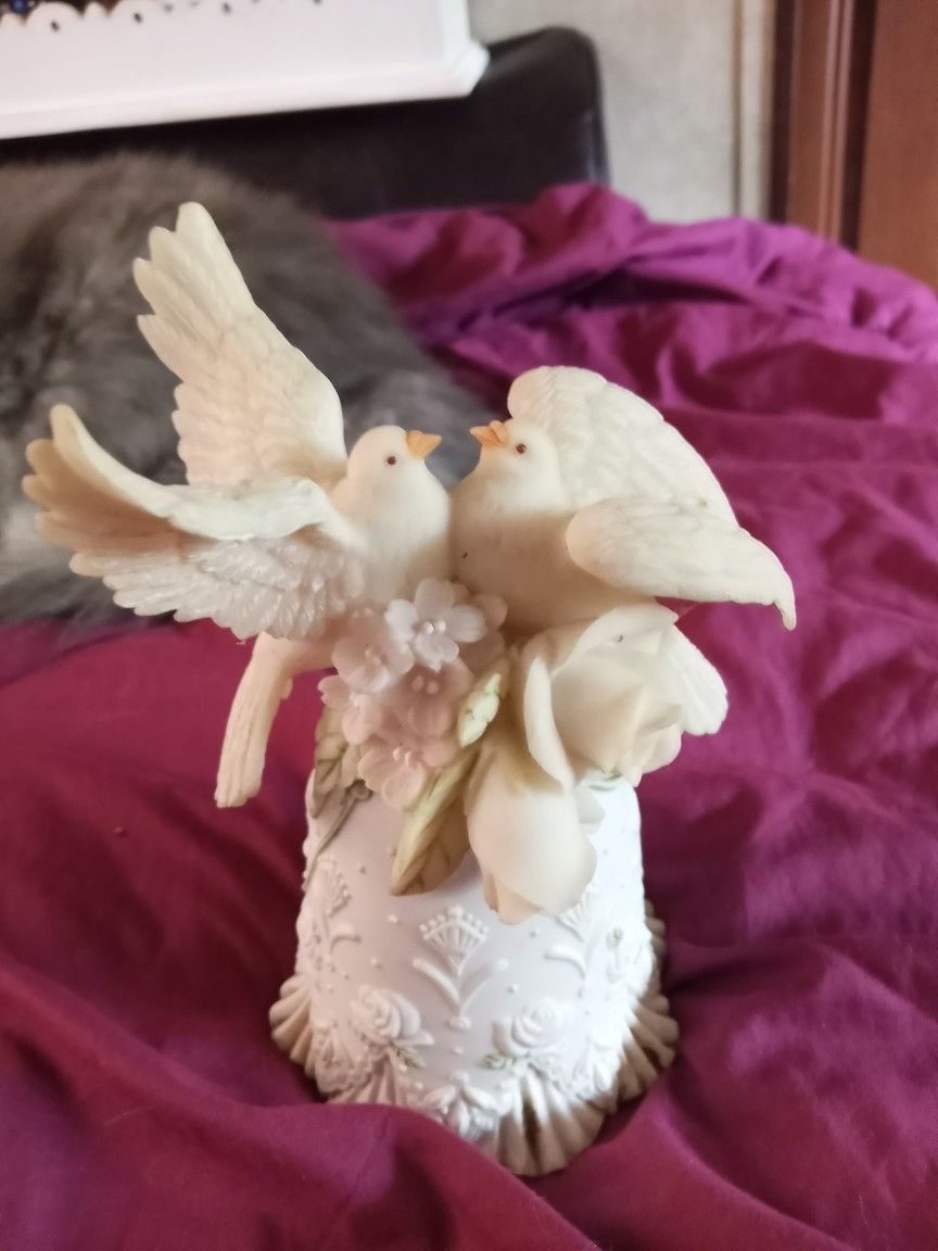 Porcelain  Dove Bell  For Wedding Or Other 