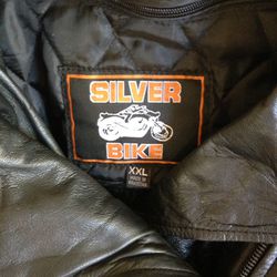Ladies leather motorcycle jacket XXL