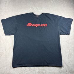 Vintage Snap-on Tools Men’s XL Faded Black T-Shirt Logo Spellout Skate #10A