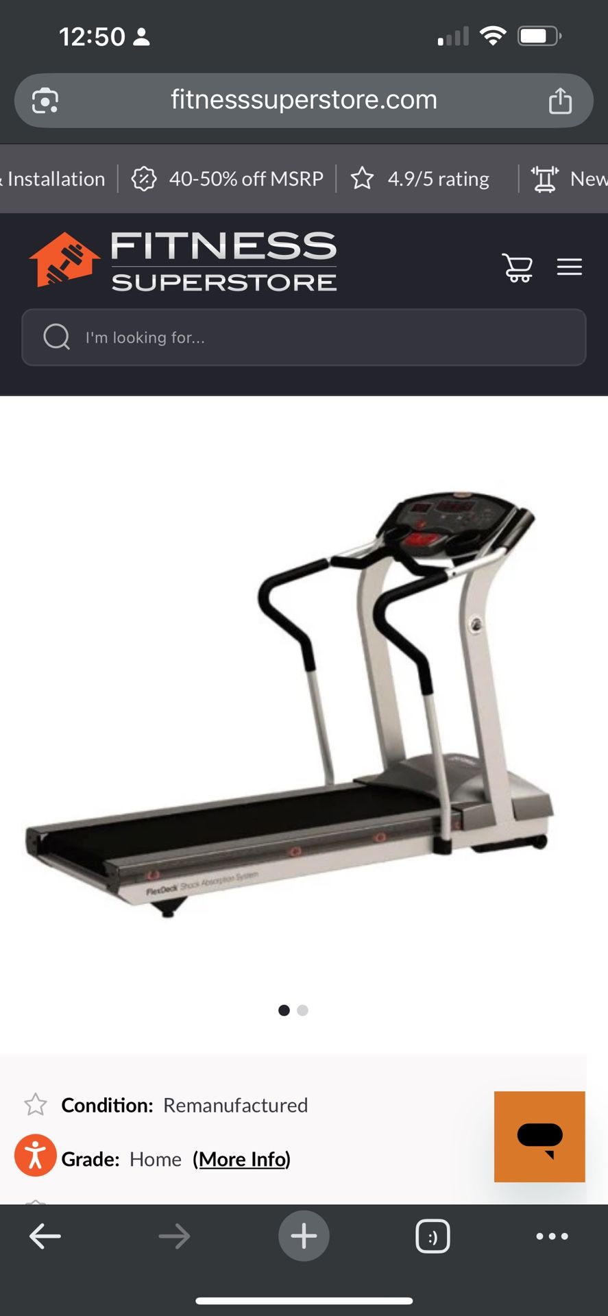 Lifetime T3-5 Treadmill - Free With Pickup