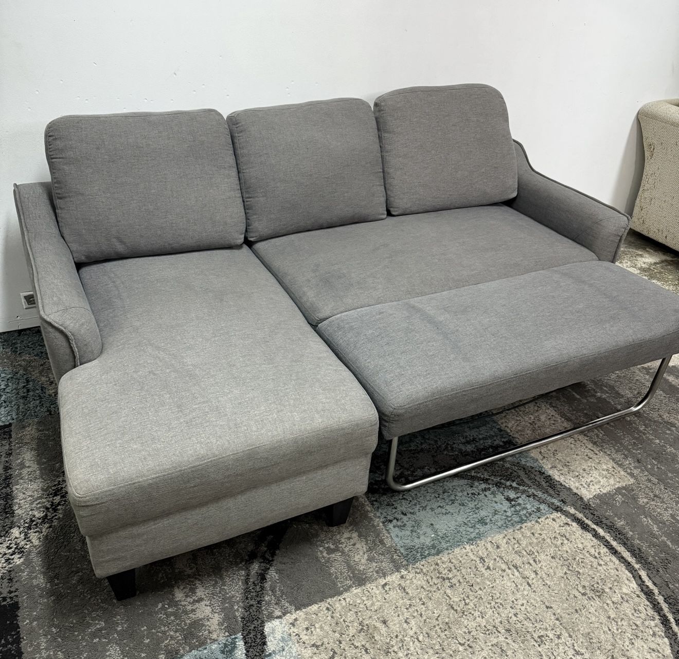 Gray Sectional Sofa Sleeper Free Delivery Couch Hide A Bed