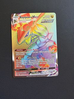 Rayquaza VMAX Rainbow Rare 217/203 Pokémon Card