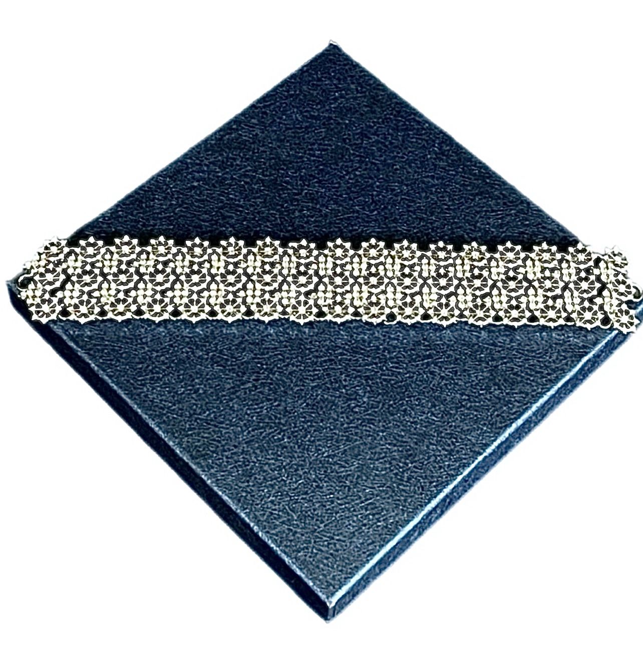 NEW!!! Gorgeous Strip of Silver & Rhinestone