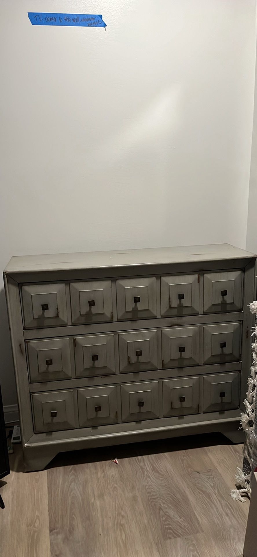 Sage Green 3 Drawer Dresser