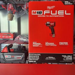 M18 FUEL 1/2" Mid Wrench + XC5.0 BATTERY! 