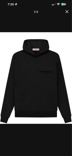 Fear of God Essentials Black Pullover Hoodie