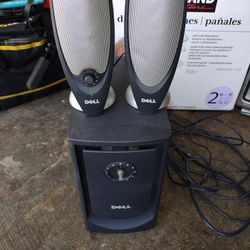 Two Speakers With Subwoofer Very Stronger