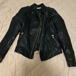 Tanming Faux Leather Biker Jacket