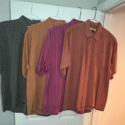 Men’s Lot Of 4 Almost New Tommy Bahama Polo With Pockets 