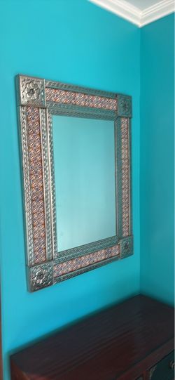 Decorative Wall Mirror with Ornate Frame