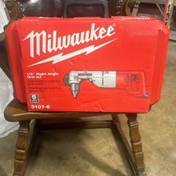 New In Box Milwaukee 1/2” Right Angle Drill