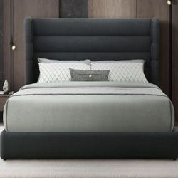 New Queen Bed Frame W Bluetooth & Charging Ports
