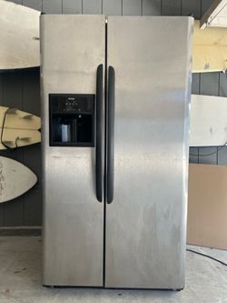Kenmore stainless steel side-by-side refrigerator freezer