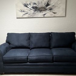 Sapphire Blue New Queen Pull Out Sofa Bed