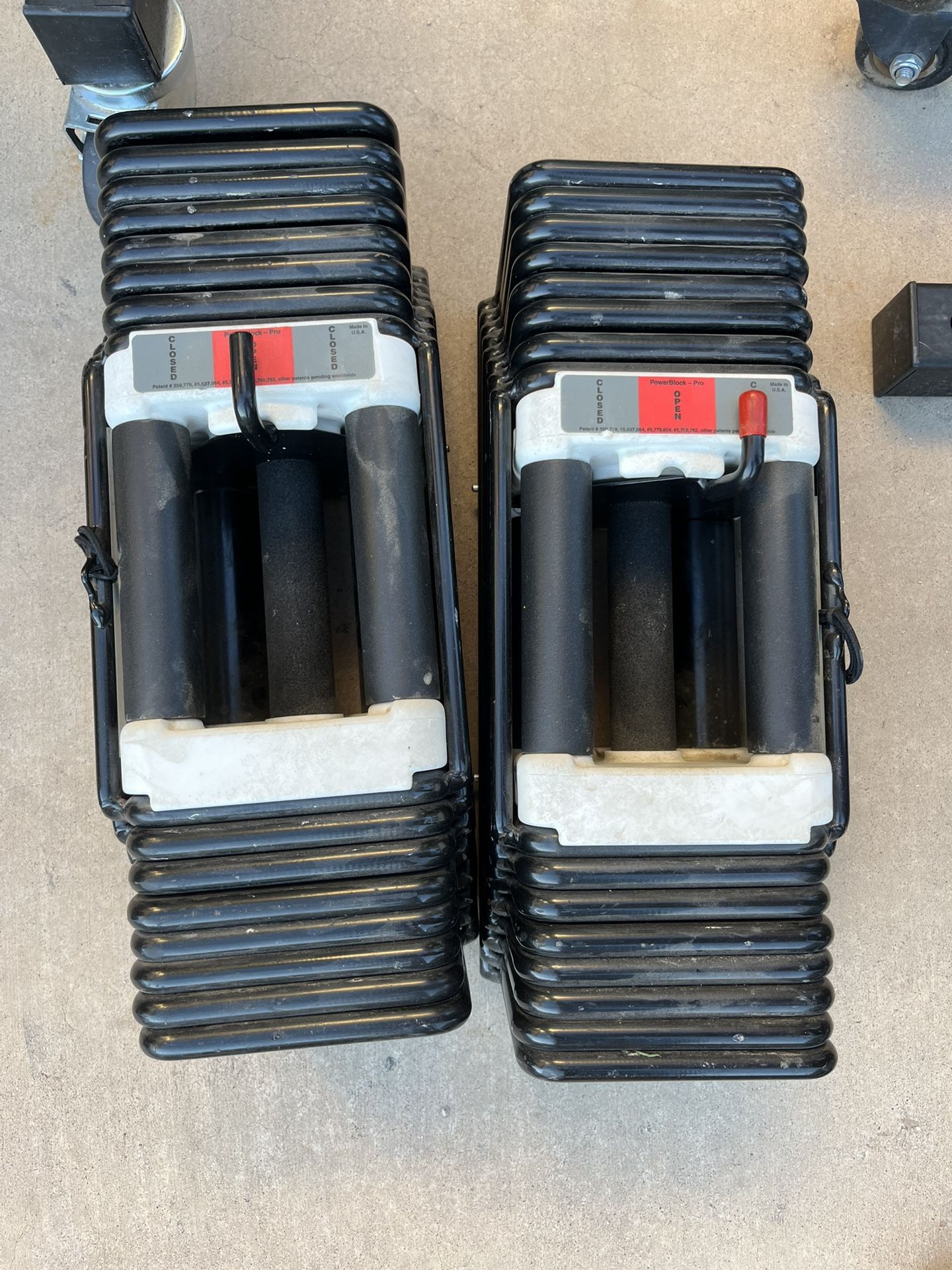 90lb Powerblock Adjustable Dumbbell Set Weights