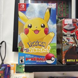 Pokémon Let’s Go Pikachu w/Pokeball CIB *TRADE IN YOUR GAMES FOR CREDIT TOWARDS THIS ITEM*
