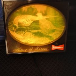 Budweiser Pheasant Light Up Sign