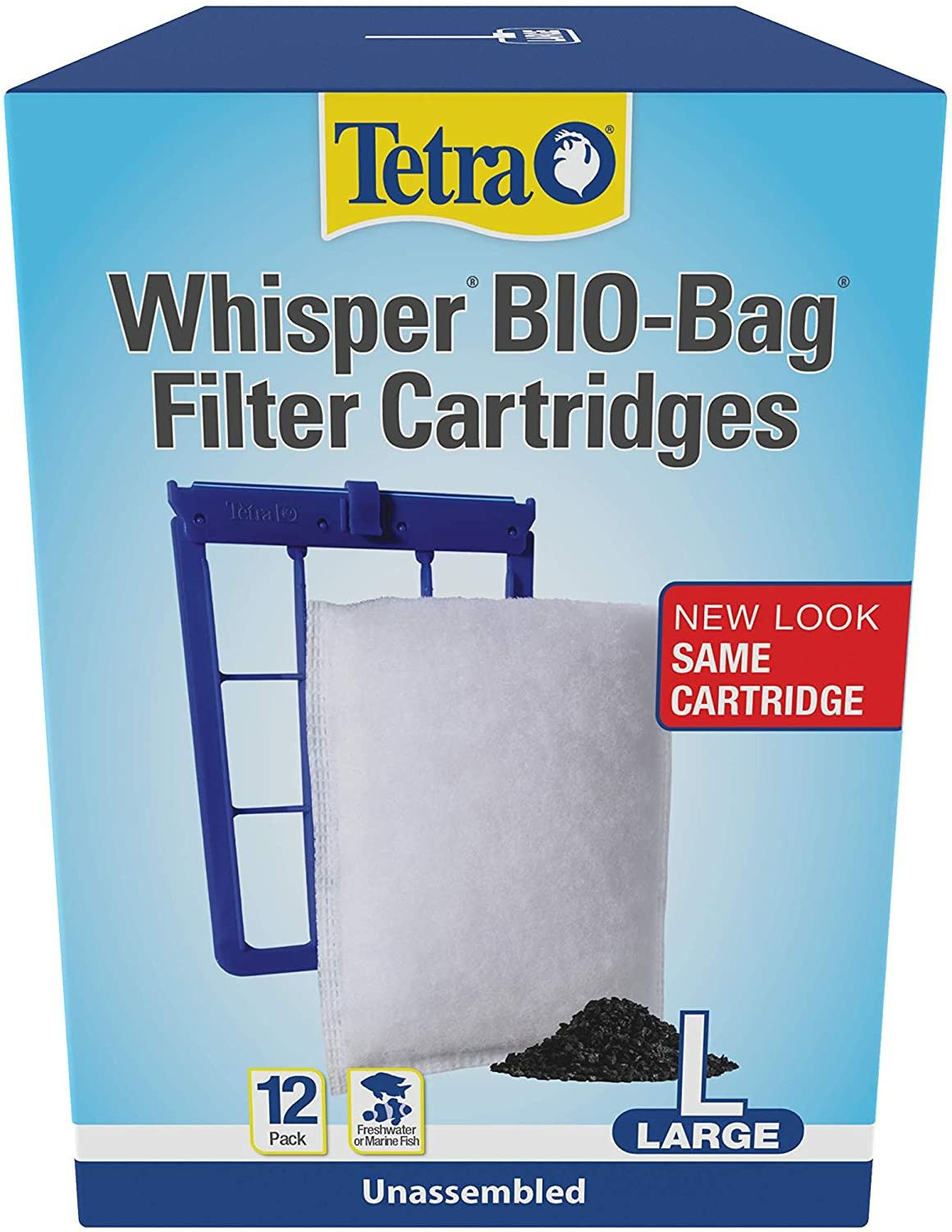 Whisper Bio-Bag filter cartridges, Tetra ,12 ct