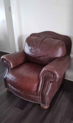Leather 1 person sofa