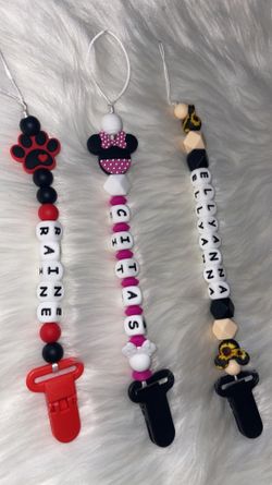 Personalized Pacifier Clips