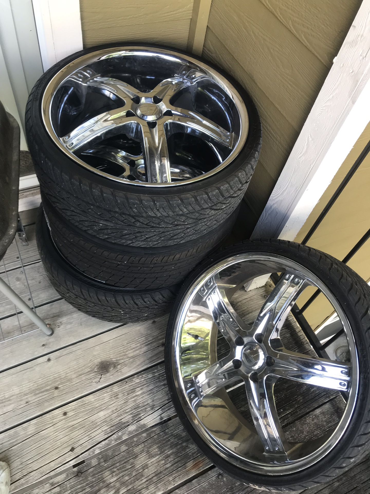 22 inch wheels and tires package deal