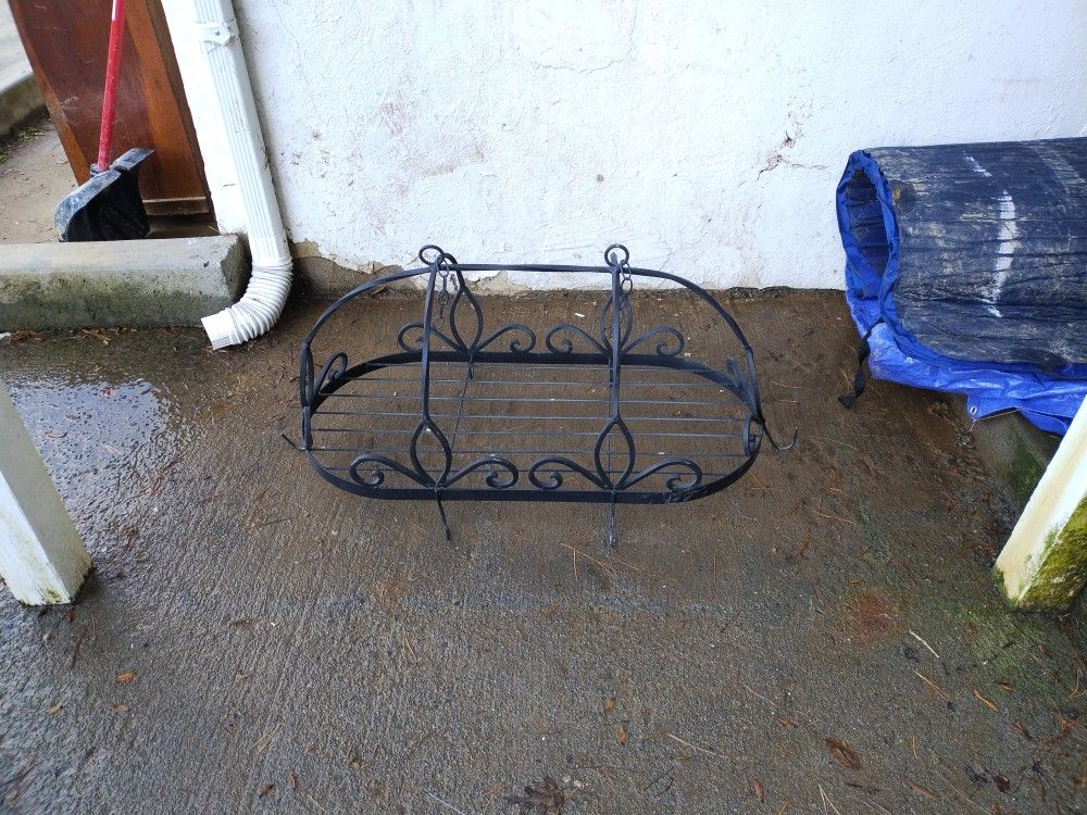 Wrought Iron Pots And Pans Hanging Holder Rack