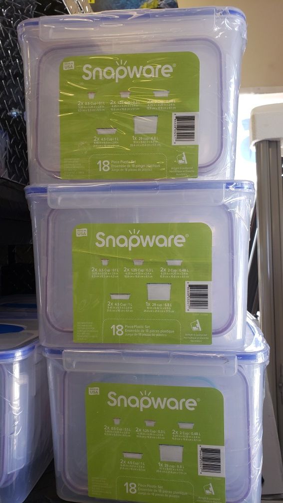 Snapware Plastic Food Storage Container Set (18-piece)