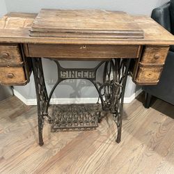 Antique Singer Sewing table
