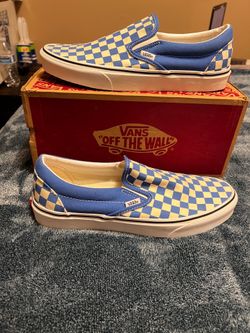 VANS Classic Checkerboard Blue/White Size 11