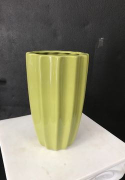 Green vase