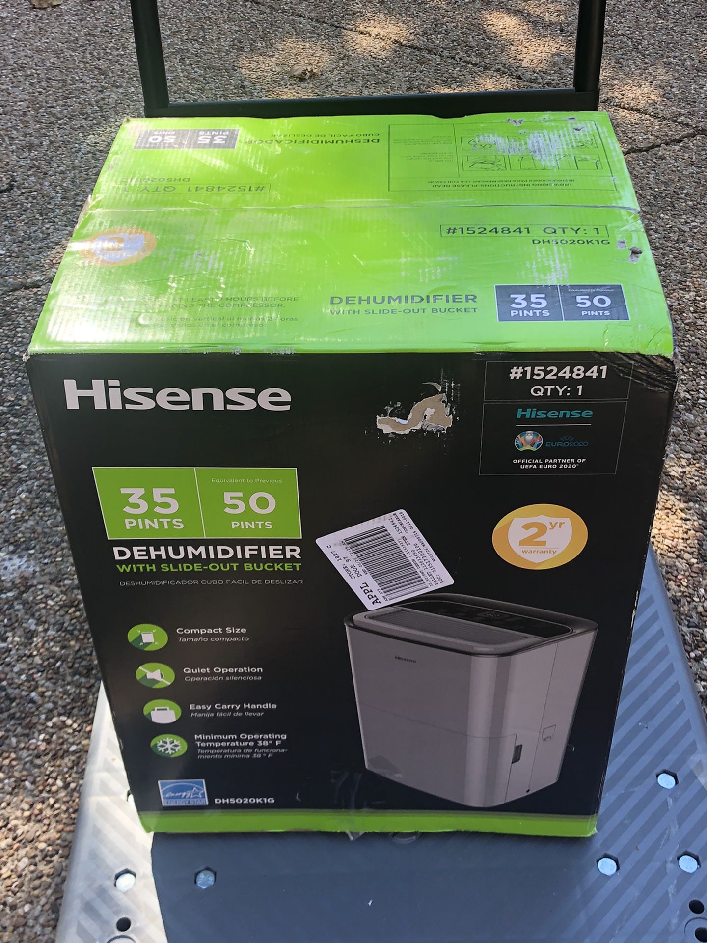Hisense 35-Pint 2-Speed Dehumidifier ENERGY S TAR