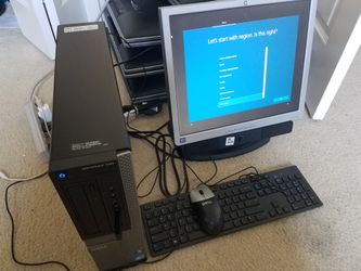 Dell Optiplex i3 Desktop plus Monitor, Keyboard and mouse