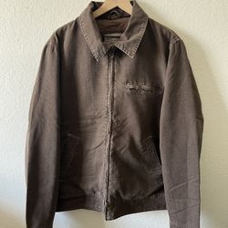 Columbia Jacket Size L Distressed Beautifully Faded Brown 