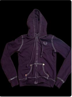 True Religion Purple Women's Zip Up Size L Y2K Vintage
